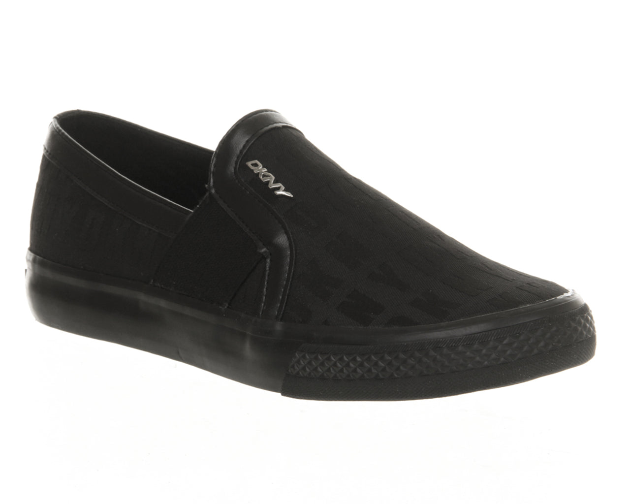 ladies black slip on pumps