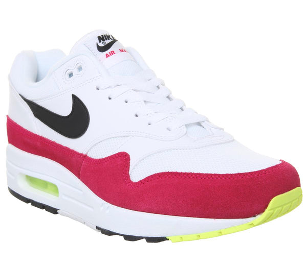 nike air max 1 white volt rush pink