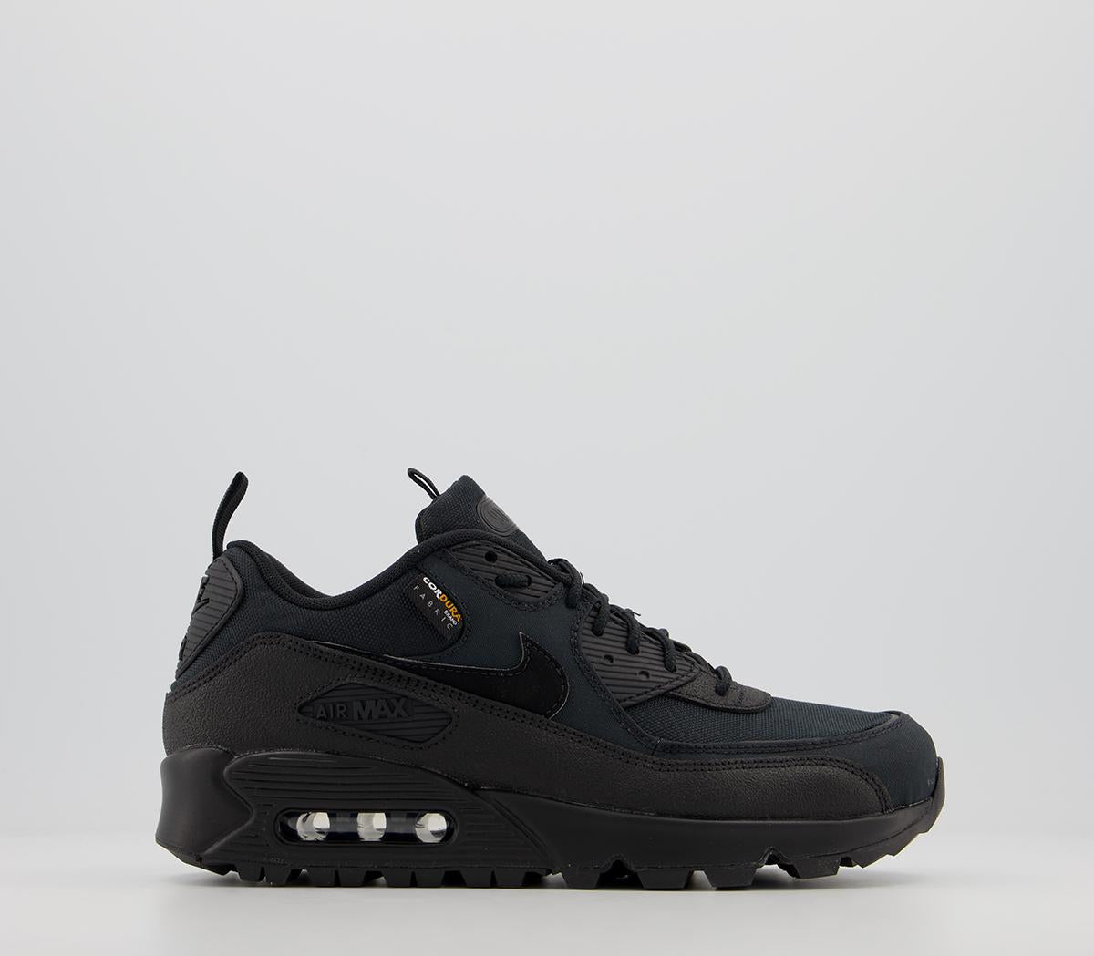 Mens Nike Air Max 90 Black Black 