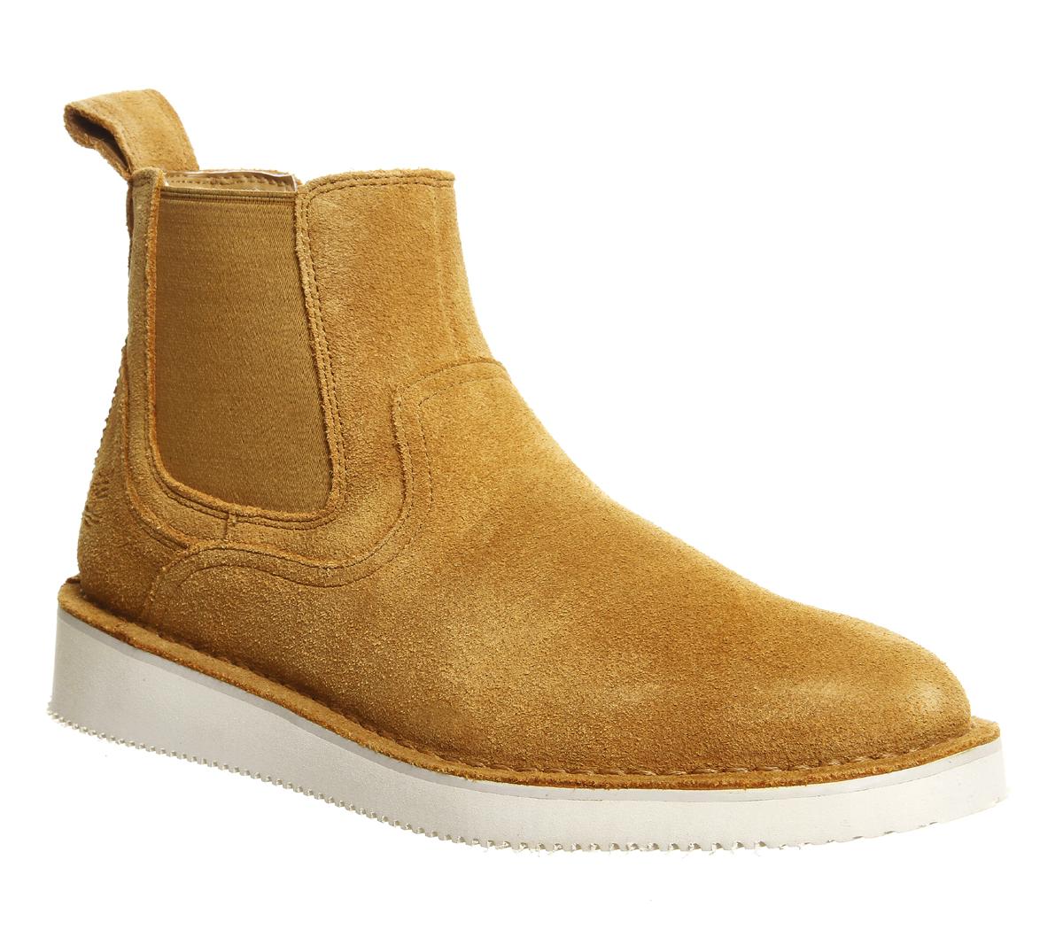 wheat chelsea boots