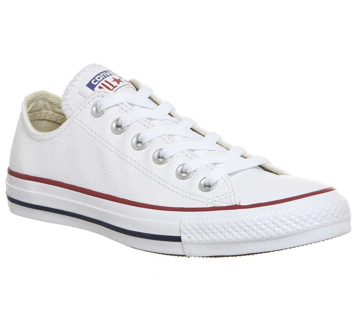 converse all star leather ox optical white