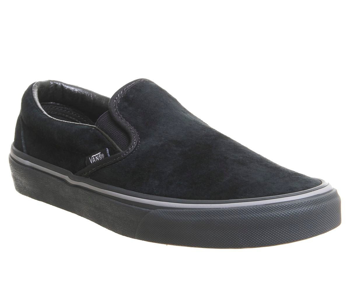 vans classic slip on black grey