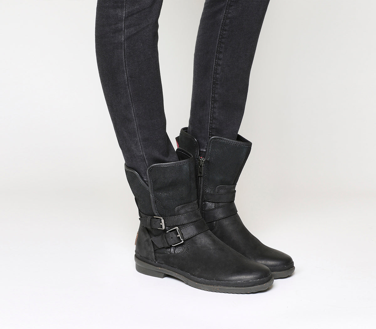 Womens Ugg Simmens Boot Black Suede 