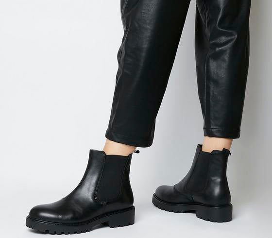 vagabond black leather chelsea boot