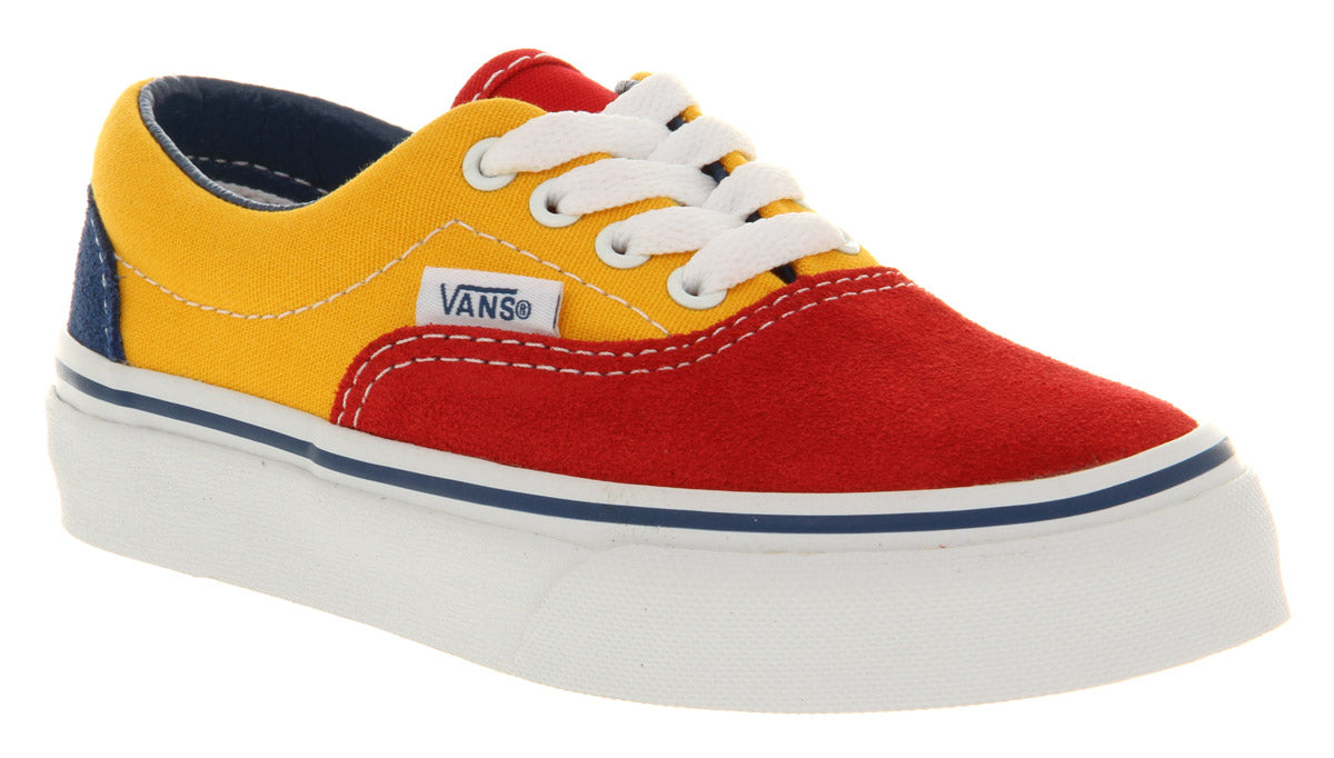 Kids Vans Era Kids Redgoldblue 