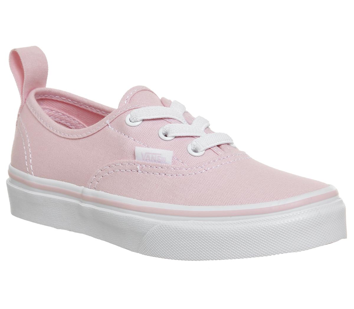 pink and white vans