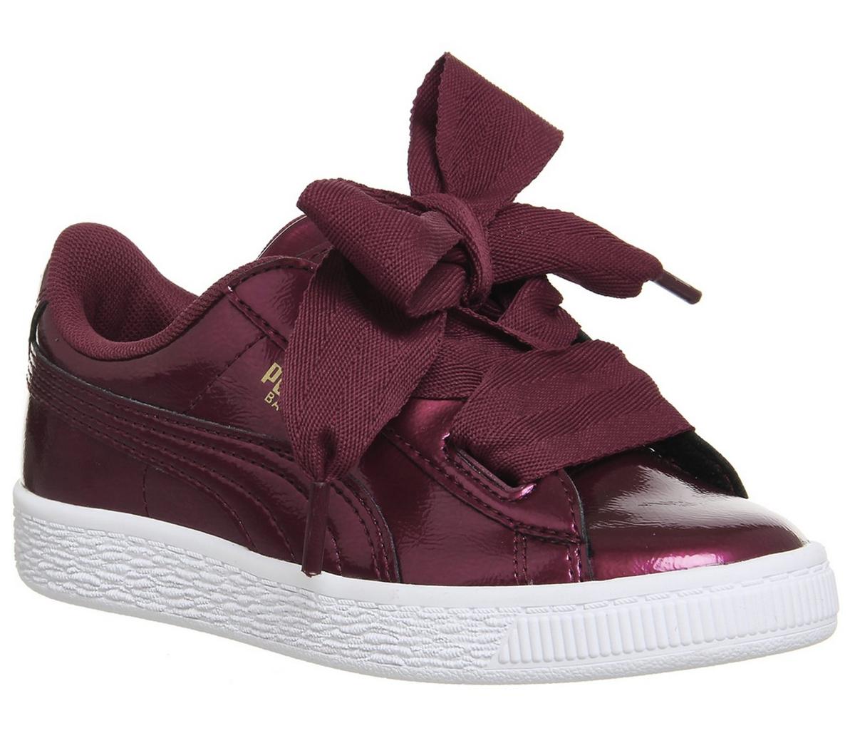 kids puma basket heart