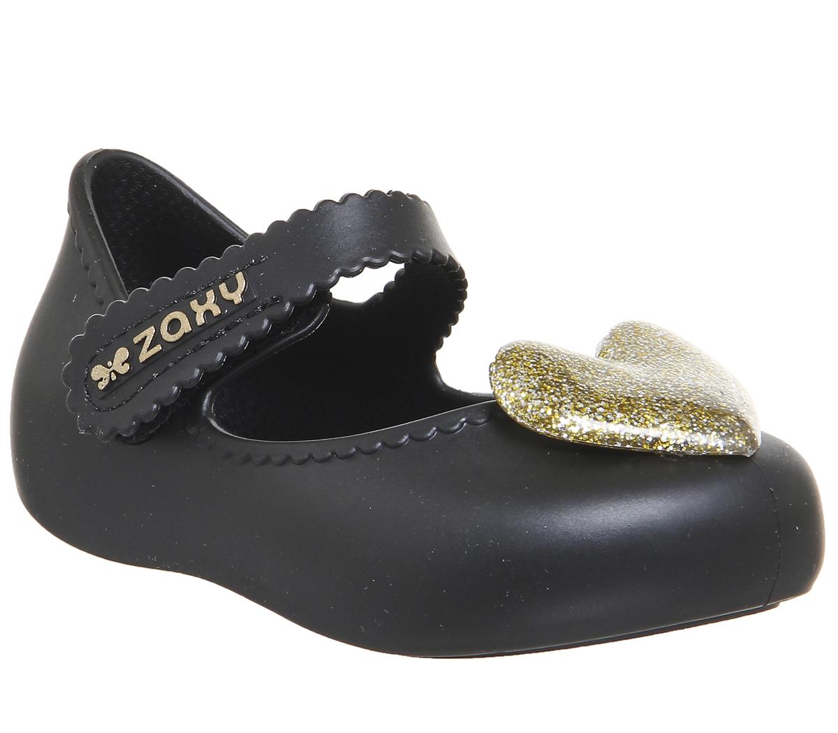 zaxy black heart shoes