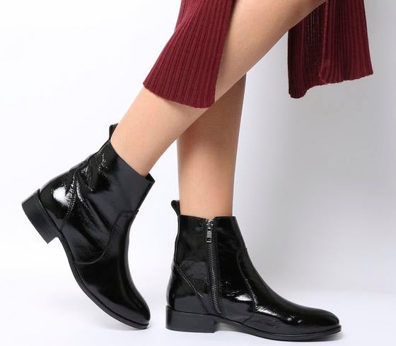 flat ladies ankle boots