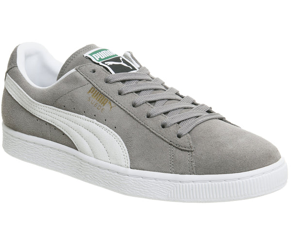 puma suede classic grey trainers