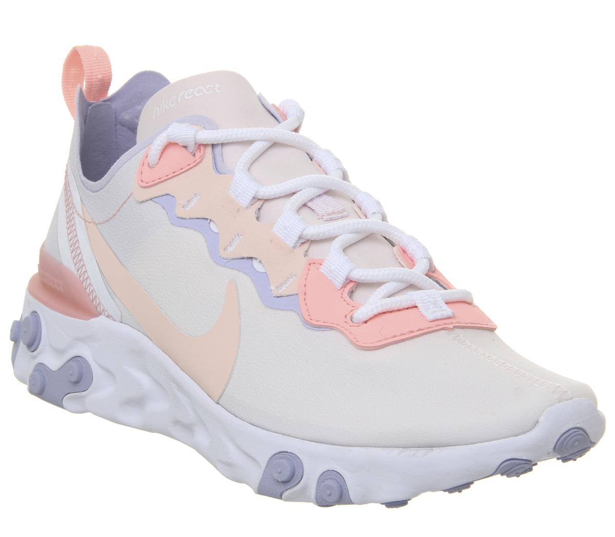 Women Nike Element React Pale Pink Washed Coral Oxygen Purple – by OFFICE