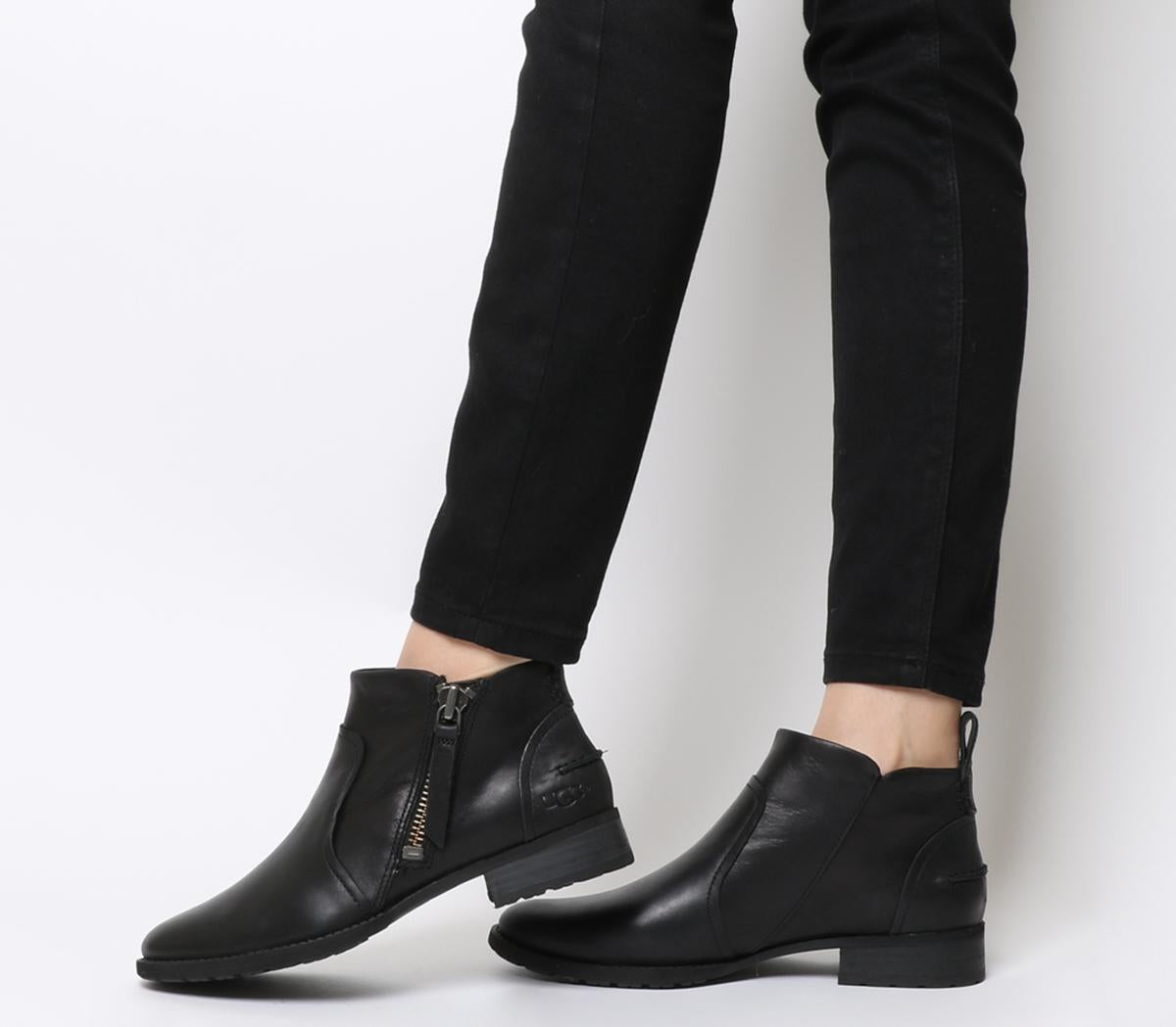 Womens Ugg Aureo Boot Black Leather 