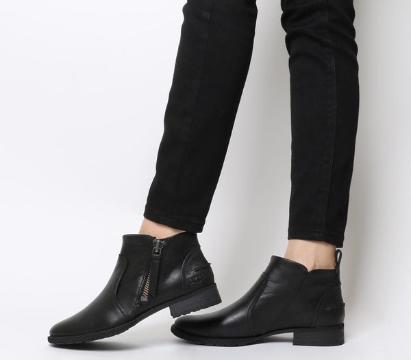 ugg aureo boots black leather
