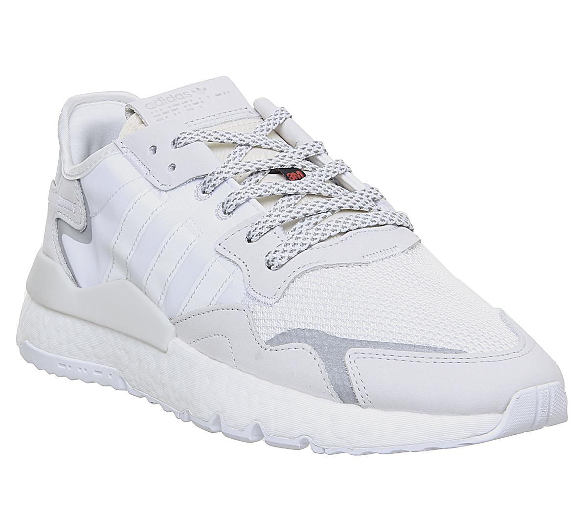 white adidas nite jogger