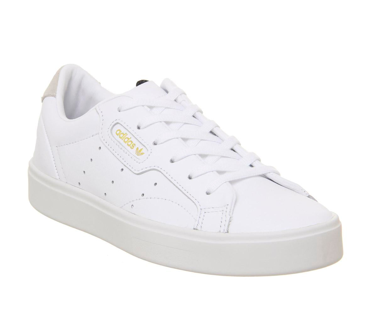 adidas sleek trainers white white crystal white