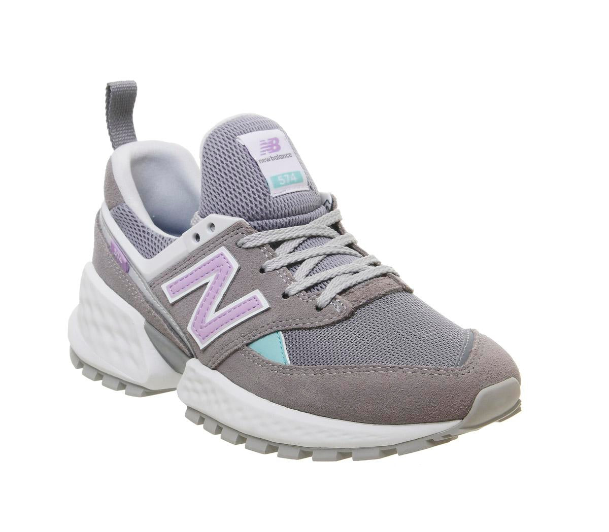 new balance 574 charcoal grey fresh foam trainers