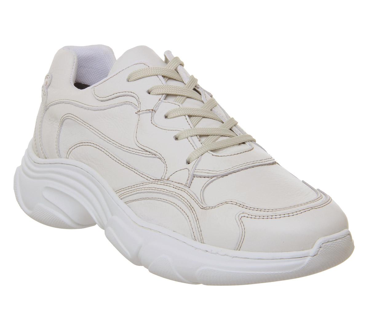 Mens Office Leap Chunky Trainer White 