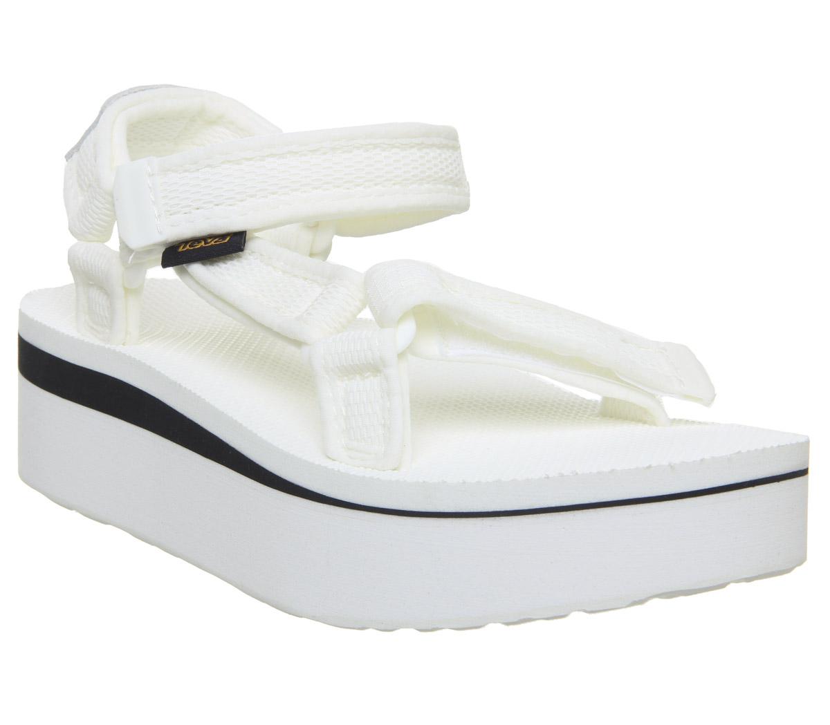 white platform teva