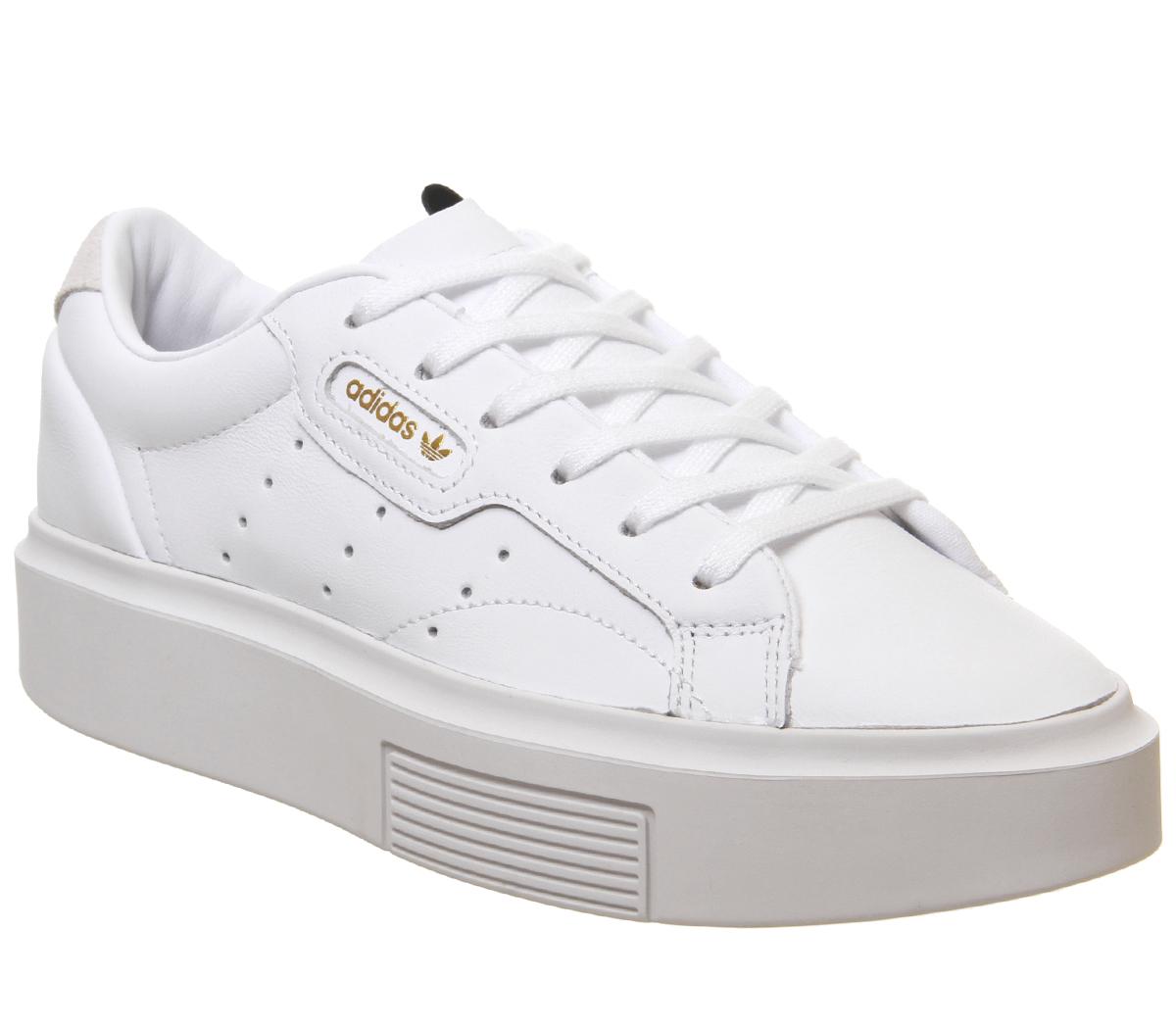 adidas sleek trainers white white crystal white