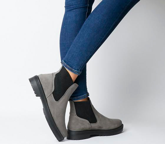 grey suede chelsea boots womens