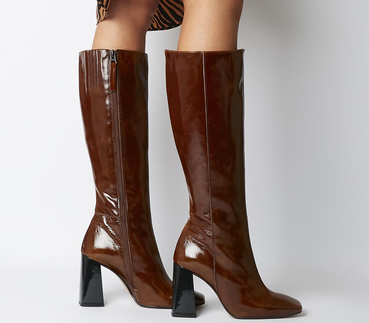 square toe leather boots womens