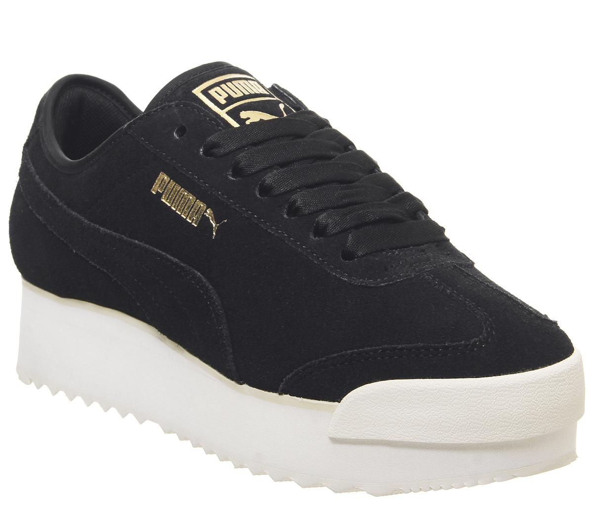 Womens Puma Roma Platform Puma Black 