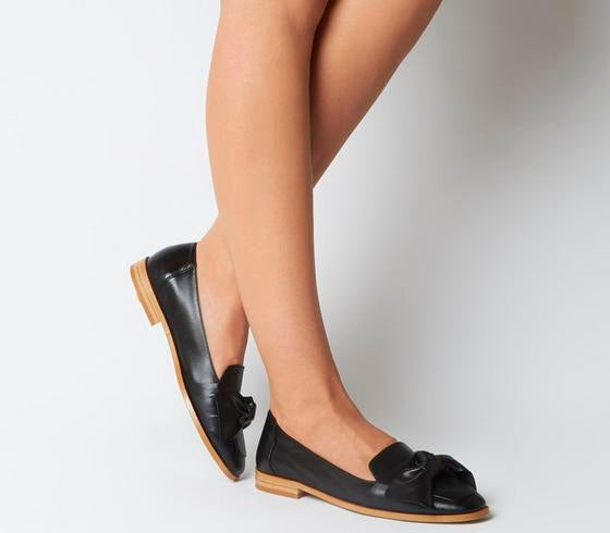 office bow loafers