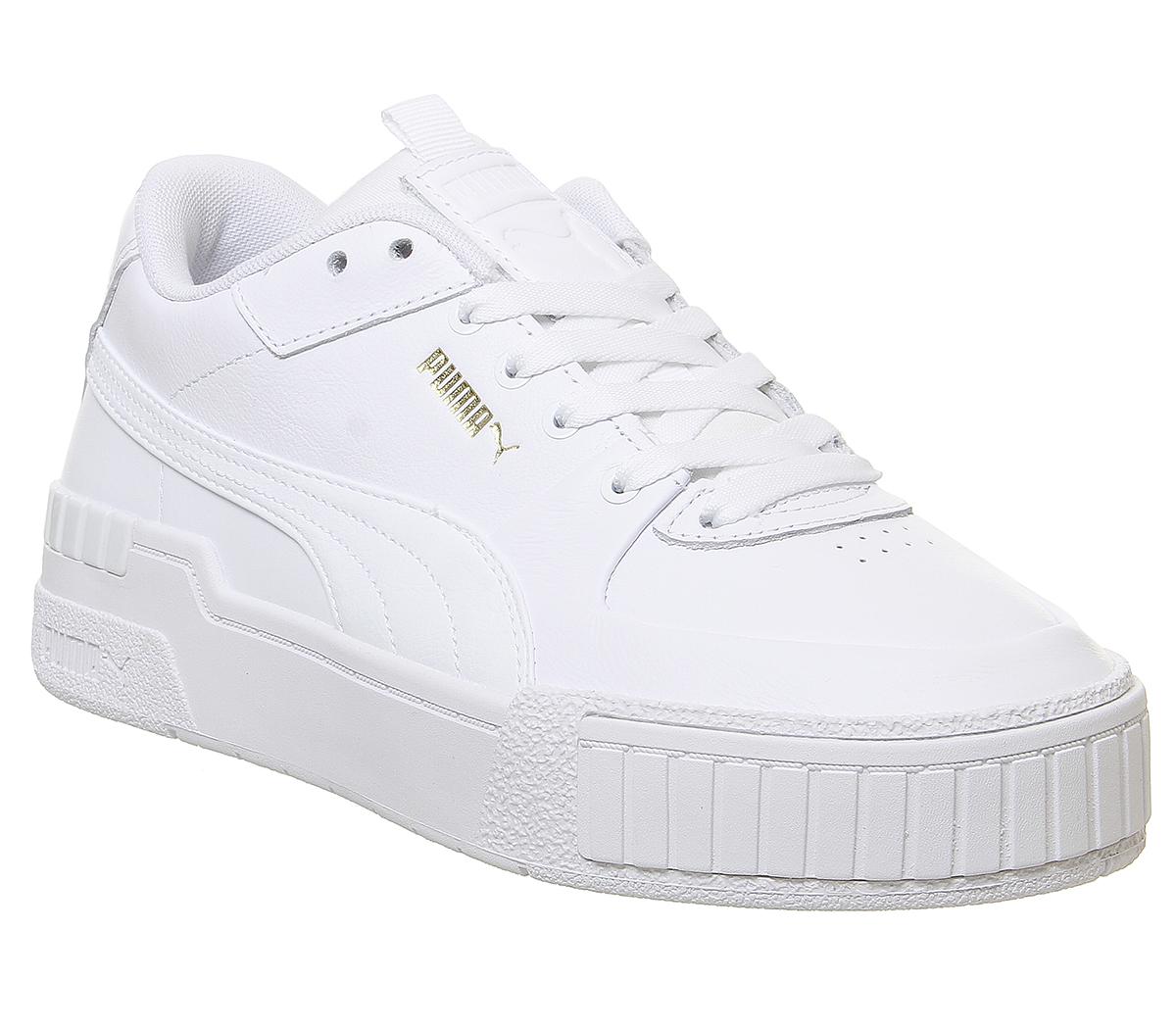 puma cali trainers all white