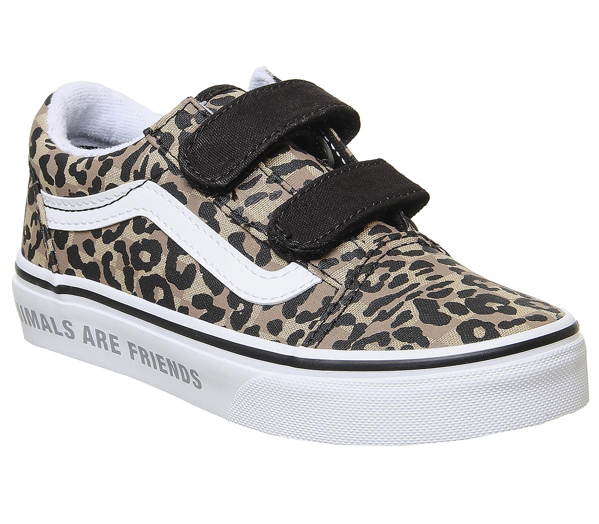 vans old skool leopard