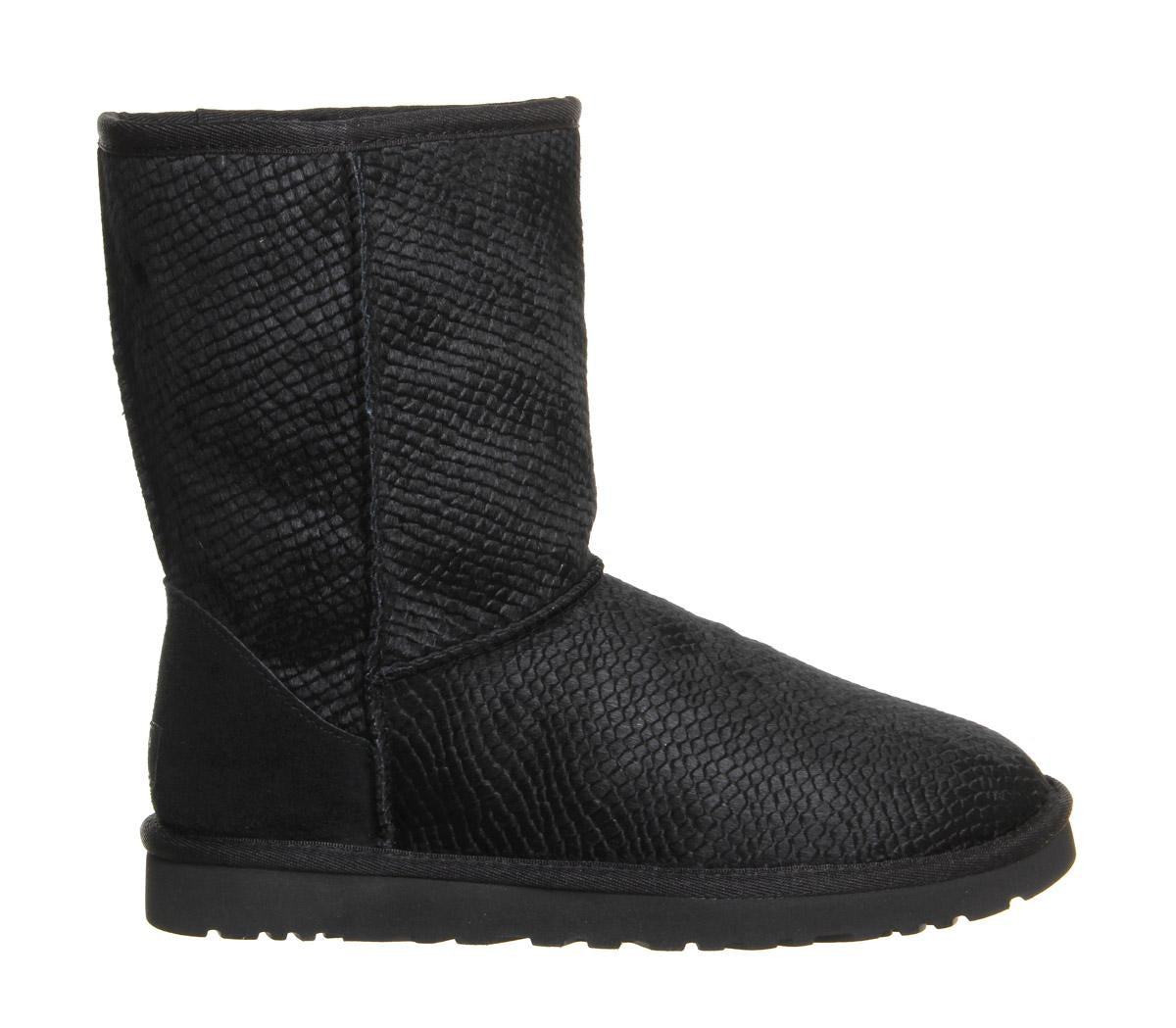 Womens Ugg Classic Short Boot Black 