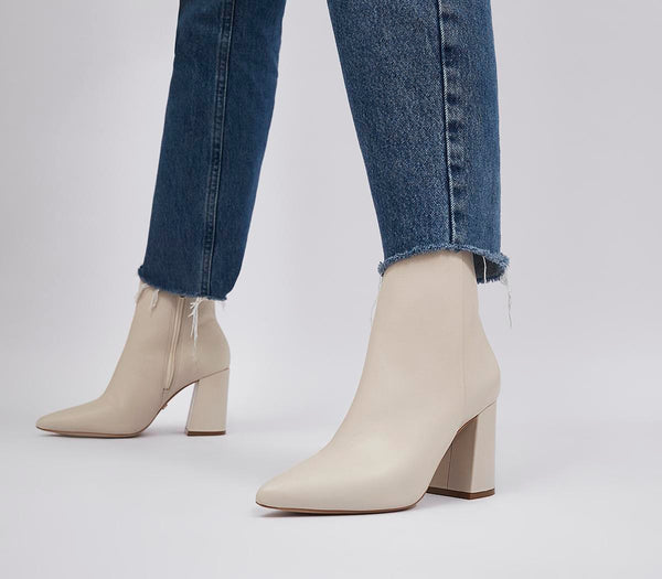 Office white ankle on sale boots