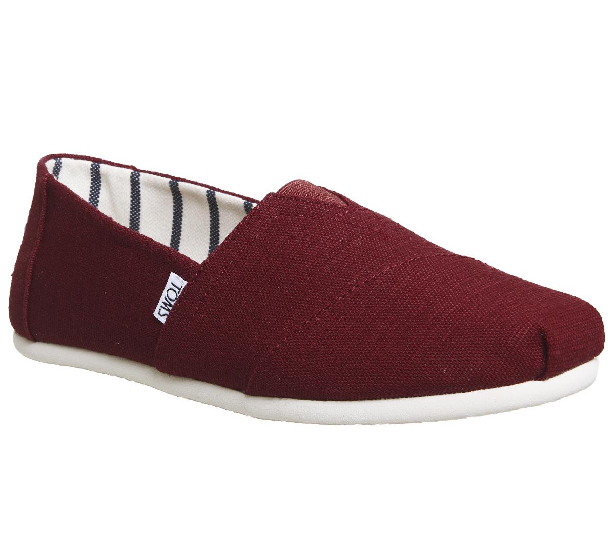 toms black cherry heritage canvas