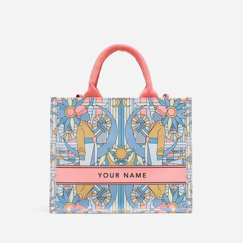 Christy Ng's Malaysian Macaque collection returns — with a new canvas tote  size and a bottle to match 💫 Swipe to check out the new font…