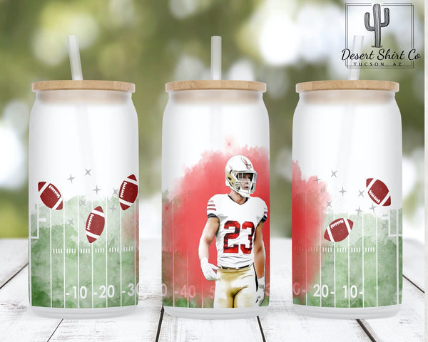 Cooper Kupp Los Angelos Rams Football 16oz Frosted Glass Can Cup with –  Desert Shirt Co.