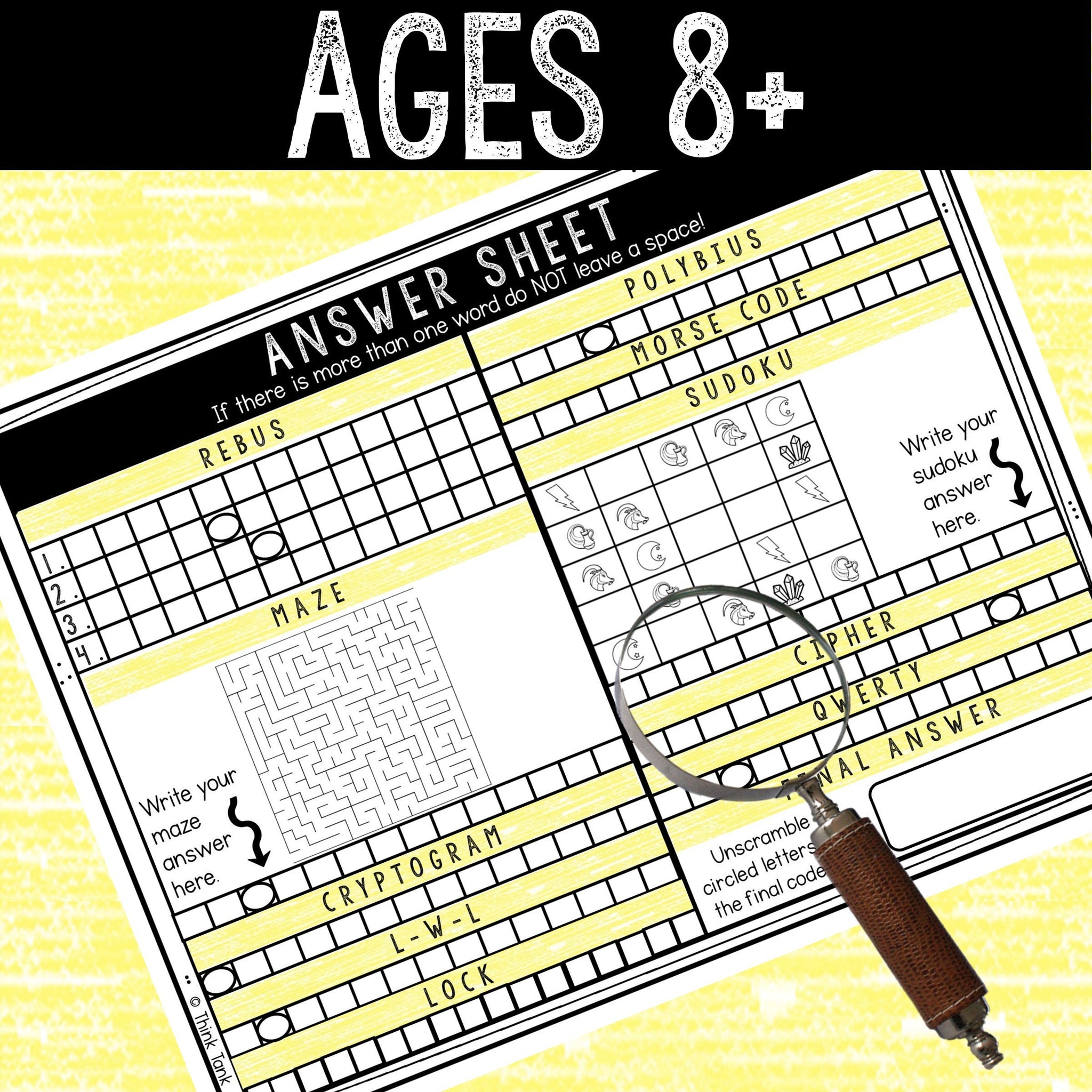 escape room kids printable party game summer vacation