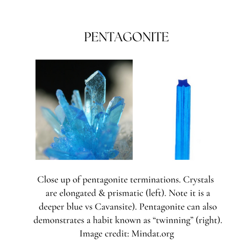 Cristales de sacerdotisa infografía pentagonita
