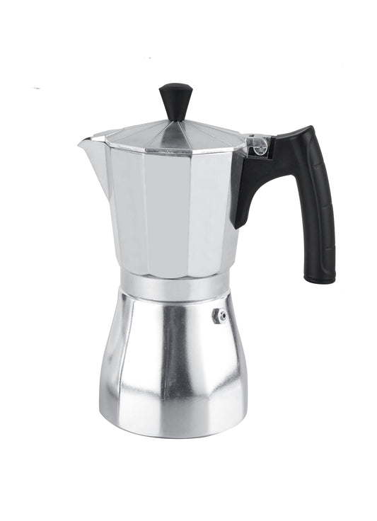 Cuisinox Roma Satin Stainless Steel Moka Pot Stovetop Espresso Maker, 10-Cup