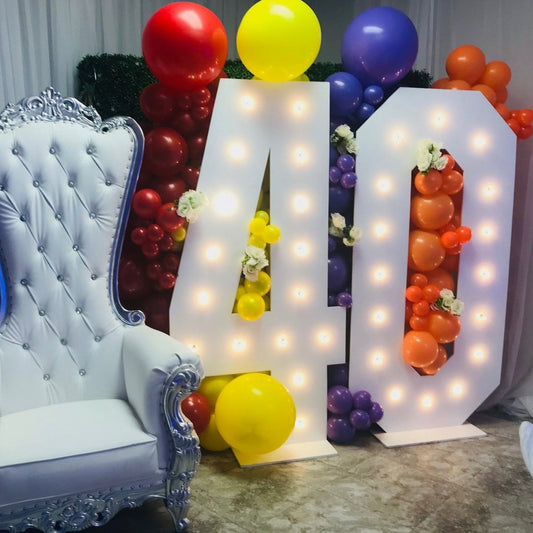Marquee numbers — Lux Event Rental
