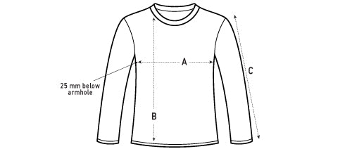 Sweatshirt Size Guide