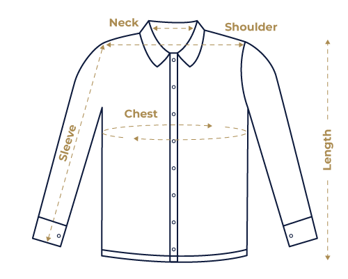 The Collars & Co. Dress Collar Polo Size Chart