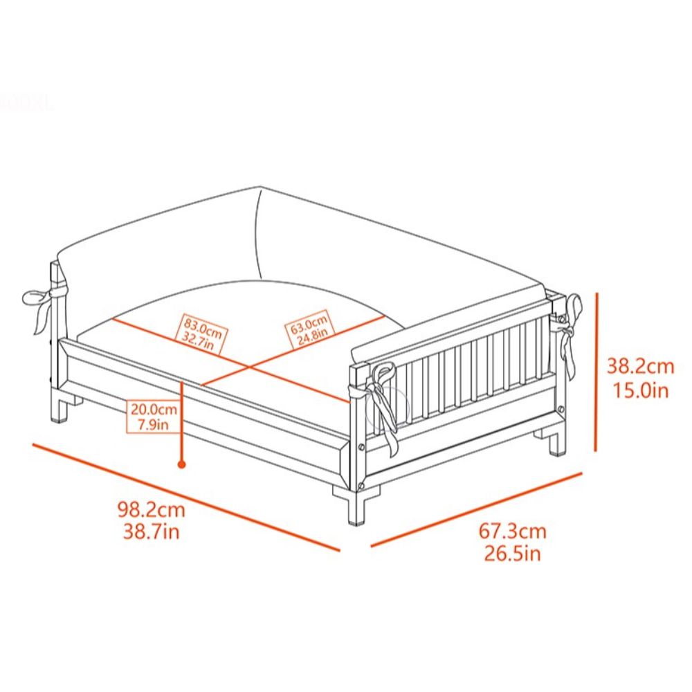 New Age Pet Manhattan Pet Bed Extra Large Dog Bed Dimensions