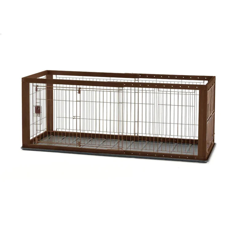 Richell Expandable Pet Crate with Floor Tray