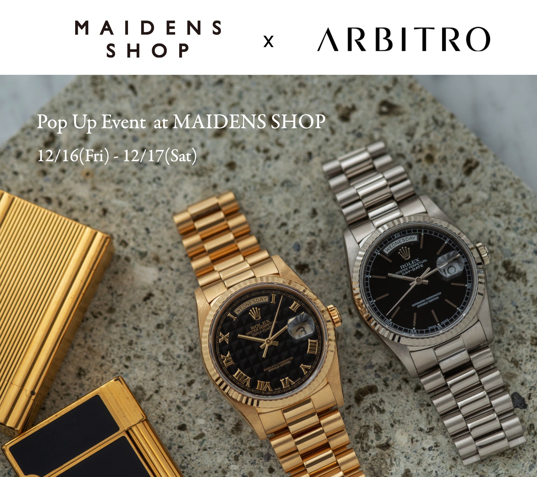 MAIDENS SHOP メイデンズショップ ポップアップ ARBITRO アルビトロ