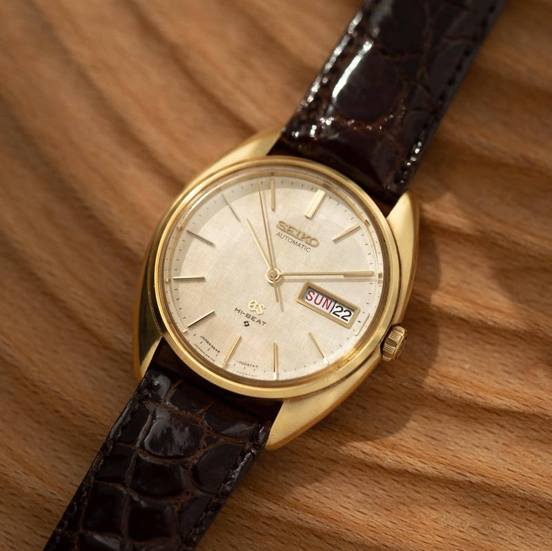 GRAND SEIKO Hi-BEAT 5646-7005 YG Linen Dial | ARBITRO