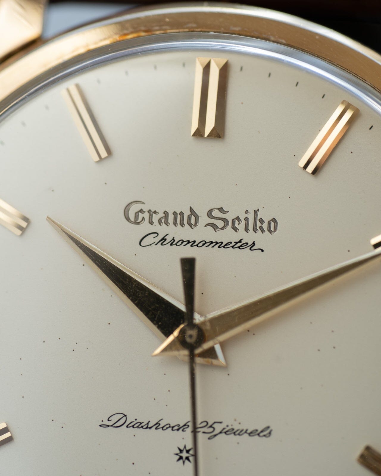 Grand Seiko First J14070 Carved Logo Dial 