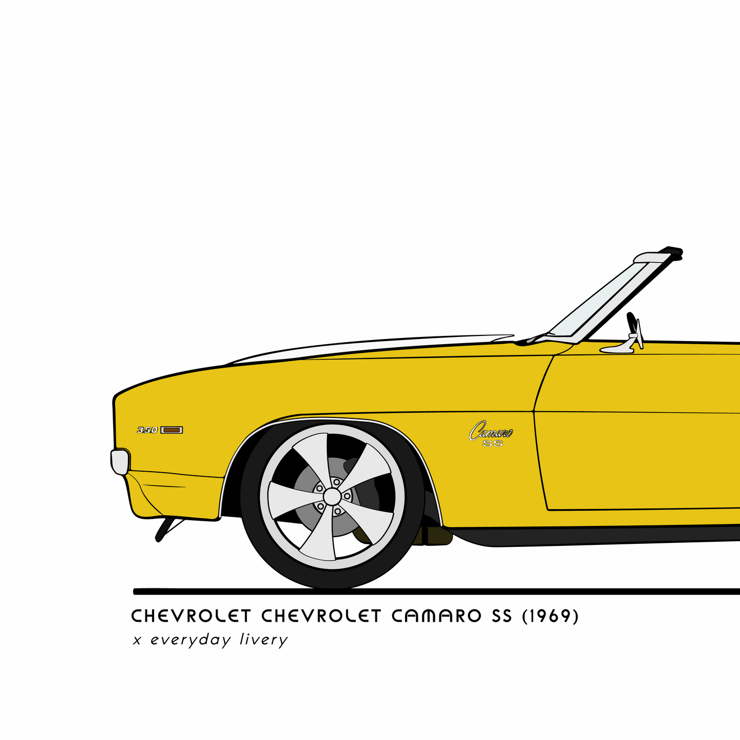 Chevrolet Camaro SS (1969) Inspired Everyday Print – everydaylivery