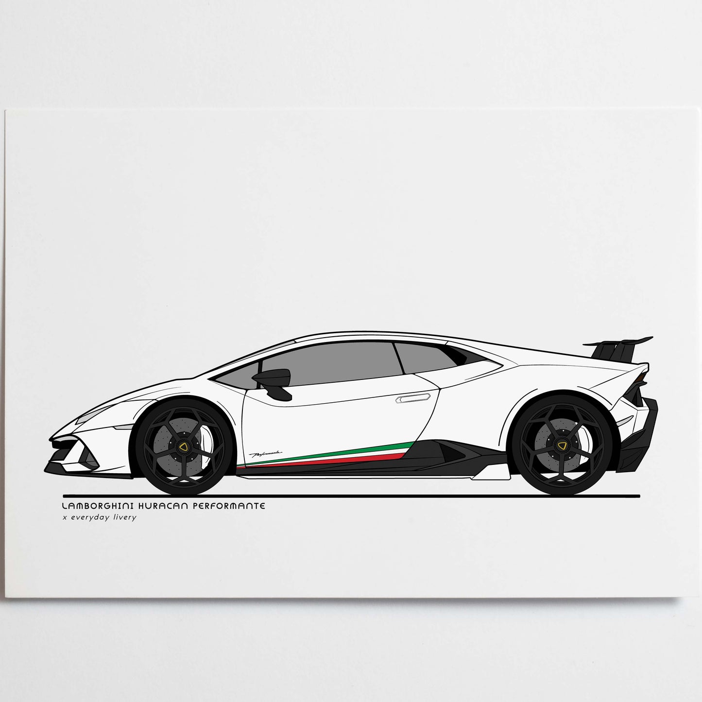 Lamborghini Huracan Performante Inspired Everyday Print – everydaylivery
