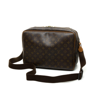 Louis Vuitton Brown Monogram Coated Canvas and Black Cowhide Odéon mm Gold Hardware, 2021, Womens Handbag