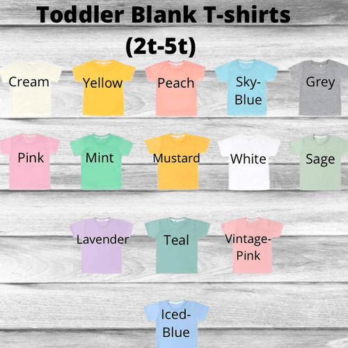 100% Polyester Toddler Blank Sublimation T-Shirt with A Cotton Feel