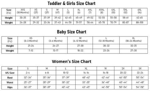 Size chart - Amour